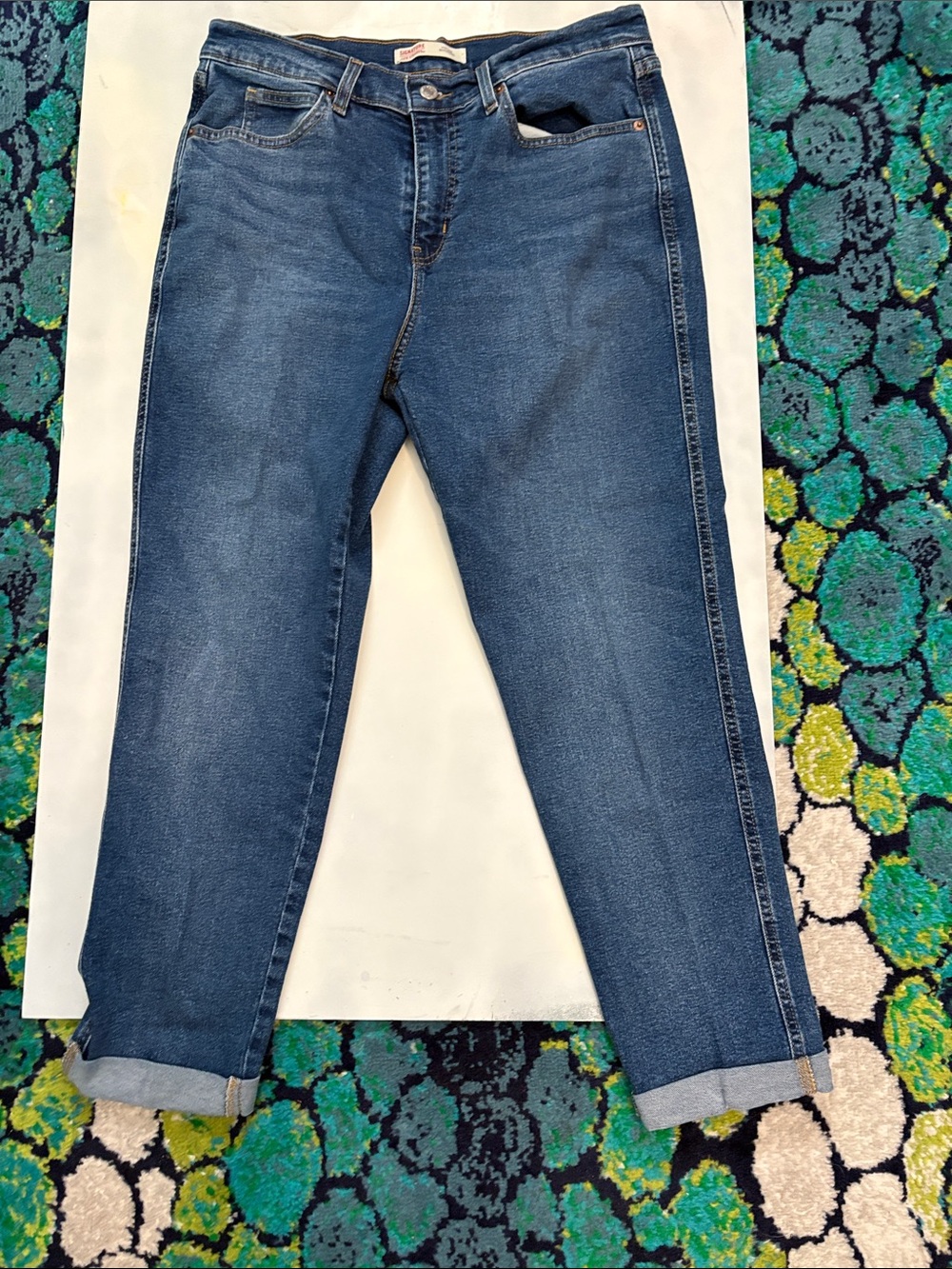 Signature by Levi Strauss Blue Denim Boyfriend Jeans